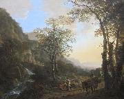 Jan Both An Italianate Landscape with Travelers on a Path, oil on canvas painting by Jan Both, 1645-50, Getty Center oil painting artist